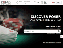 Tablet Screenshot of pokerdiscover.com